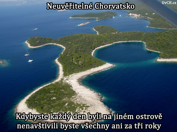 Chorvatsko má 1246 ostrovů a ostrůvků