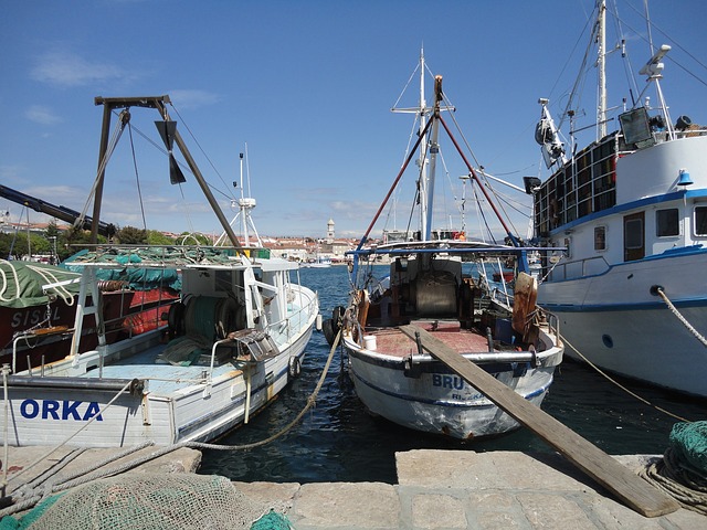 na lodi v Chorvatsku