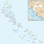 Existuje mapa chorvatského pobřeží?