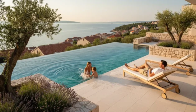 apartmány v chorvatsku s bazénem