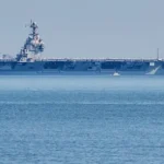 Největší americká letadlová loď USS Gerald R. Ford zakotvila ve Splitu