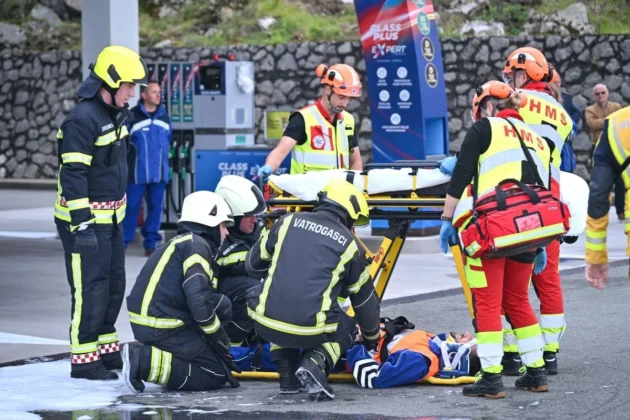 Havárie na dálnici u Rijece: Cvičení záchranného sboru přitáhlo pozornost řidičů